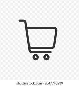 Vector Illustration Of Cart Shop Icon In Dark Color And Transparent Background(png).