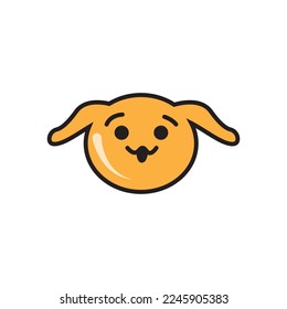 vector illustration of a carton doodle of a dog.