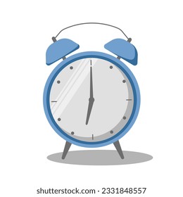 Vector illustration of a cartoon alarm clock. Wake up morning concept. Use this vector illustration for your own designs in illustrations, web, social media, blog, print products