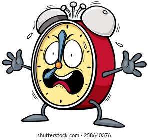 Vector illustration of Cartoon Alarm clock