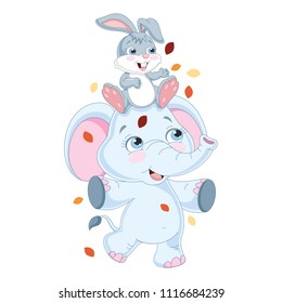 Vector Illustration Of Cartoon Animals