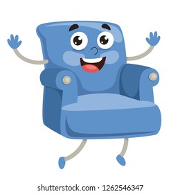 Vector Illustration Of Cartoon Armchair