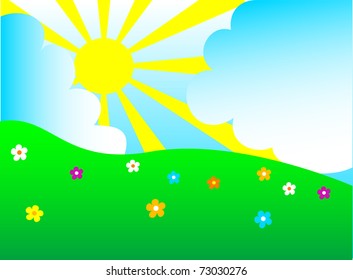 Vector Illustration Cartoon Background Stock Vector (Royalty Free ...