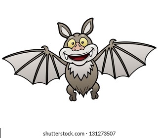 Vector illustration of Cartoon bat
