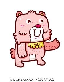 Vector illustration of Cartoon Bear