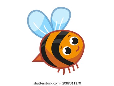 Vector illustration of Cartoon Bee