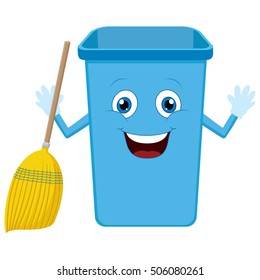 Cartoon dustbin Images, Stock Photos & Vectors | Shutterstock