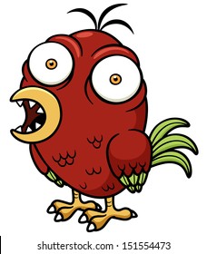 Vector illustration of Cartoon Bird