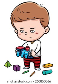 Vector illustration of Cartoon Boy