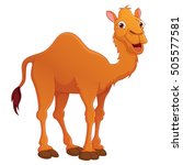 Vector Illustration Of Cartoon Camel