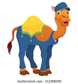 Vector Illustration of Cartoon Camel