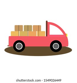 Vector illustration of cartoon car