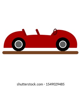Vector illustration of cartoon car