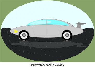 vector illustration cartoon car