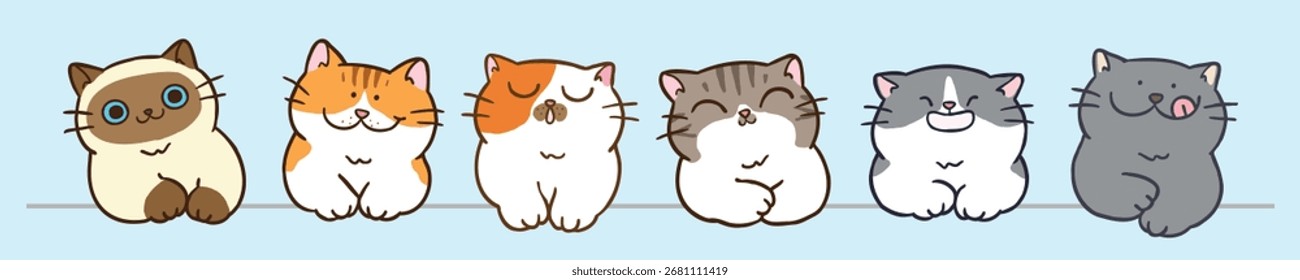 Ilustração vetorial dos personagens de desenhos animados em fundo isolado. Ilustração de vetor desenhada à mão. Não gerado IA.