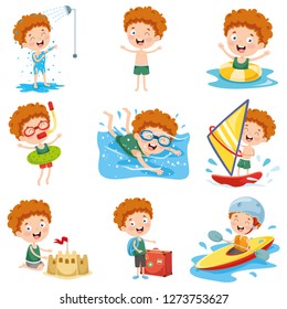 Vector Illustration Of Cartoon Character