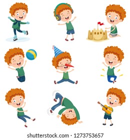 Vector Illustration Of Cartoon Character