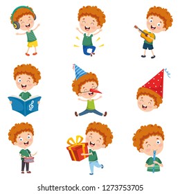 Vector Illustration Of Cartoon Character