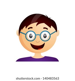 Vector illustration  cartoon character of boy