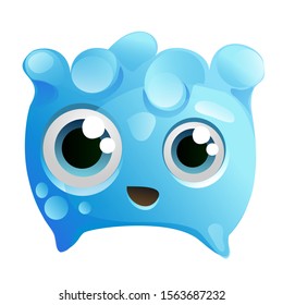 Vector illustration of cartoon character good monster.