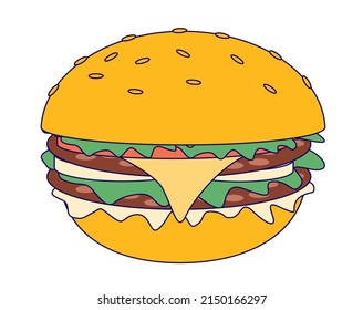 Vektorgrafik von Karikaturenkäse
