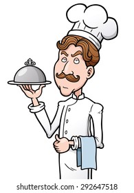 Vector illustration of Cartoon chef