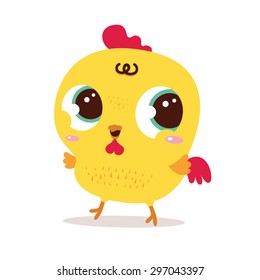 Vector illustration of Cartoon Chicken