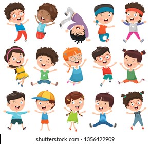 Vector Illustration Cartoon Children Stock Vector (Royalty Free ...