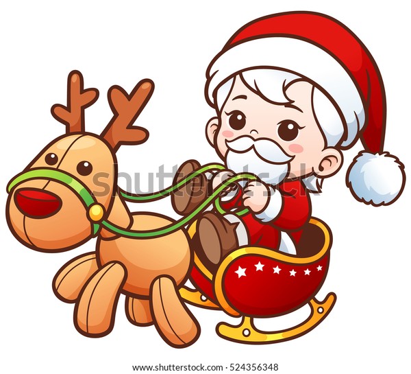 Download Vector Illustration Cartoon Cute Baby Santa Stock Vector ...