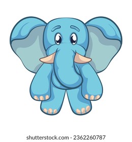 vector illustration cartoon cute character imagination of an elephant