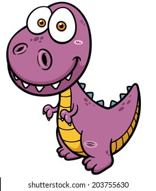 Vector illustration of Cartoon Dinosaur