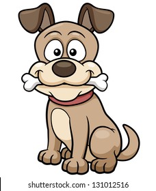 Vector illustration of Cartoon Dog