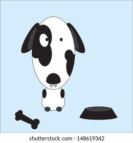 Vector illustration of Cartoon Dog 