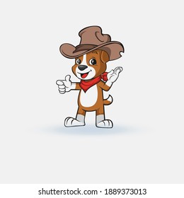 Vector illustration of Cartoon Dog