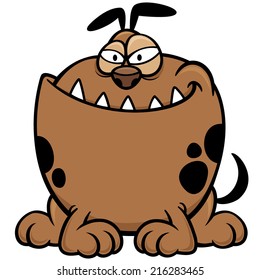 Vector illustration of Cartoon Dog