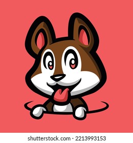 Vector illustration of Cartoon Dog