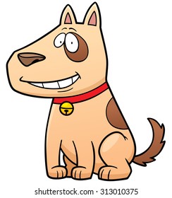 Vector illustration of Cartoon Dog