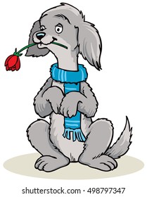 Vector illustration of Cartoon Dog