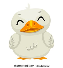 Vector Illustration of Cartoon Duck