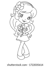 . vector illustration. For cartoon education, pre school education, kindergarten and kids and children. Coloring page and books, outline