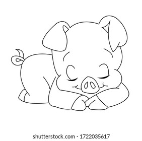 . vector illustration. For cartoon education, pre school education, kindergarten and kids and children. Coloring page and books, outline