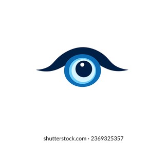 Ilustración vectorial del ojo de dibujos animados para el logotipo