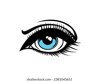 Vektorgrafik von Cartoon-Auge für Logo	