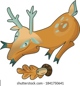 Ilustración vectorial en estilo plano de caricatura