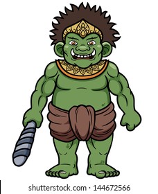 Vector illustration of Cartoon giant