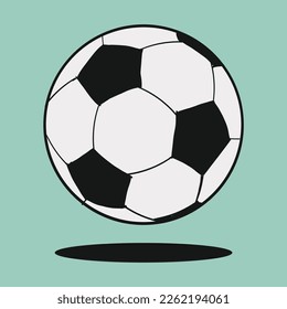 vector illustration cartoon graphic icon of doodle soccer ball