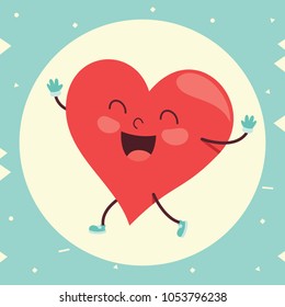 Vector Illustration Of Cartoon Heart