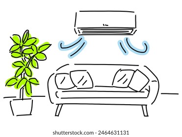 Vektorillustration von Cartoon House