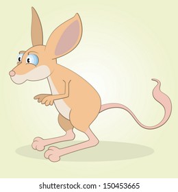 Vector Illustration of Cartoon Jerboa