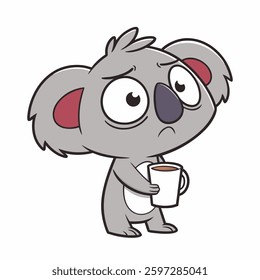 Vector Illustration cartoon koala cute character design
